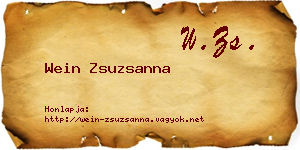 Wein Zsuzsanna névjegykártya